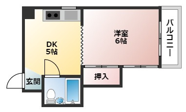 広島市西区天満町の賃貸マンションの間取り