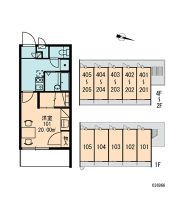 【区画図】 | レオパレスベルローズ