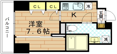 アート四条堀川の間取り