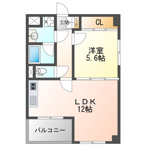 フラッツパーク塚本の間取り