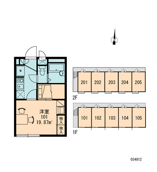【区画図】 | レオパレスクレール方丈