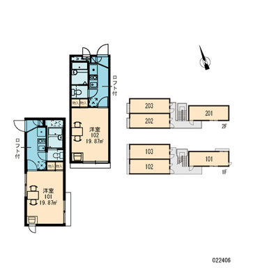 【区画図】 | レオパレスＭＡＲＩＫＯ