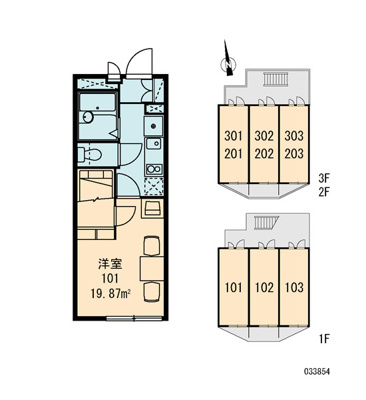 【区画図】 | レオパレスアバンギャルド蒲生