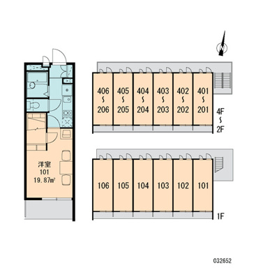 【区画図】 | レオパレスフィオレ２