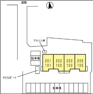 アジュールブルーの区画図