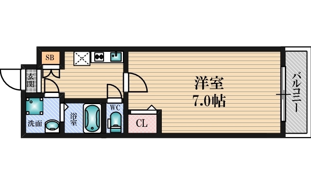 レジデンシア新大阪の間取り