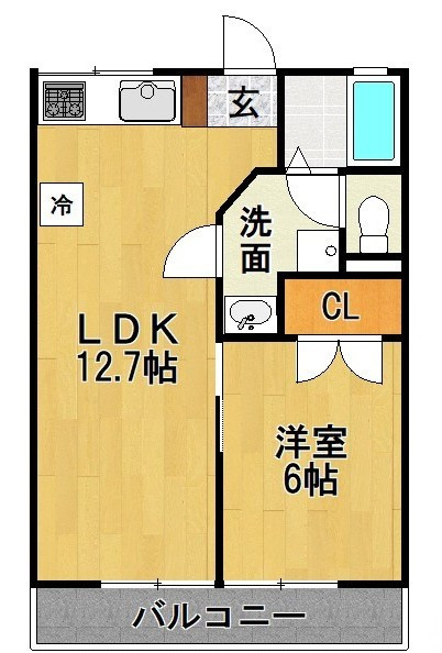 シティハイムミヤハラ【キャッシュバック対象物件】の間取り