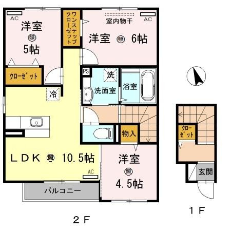 【間取り】 | D-room西浜Ⅱ