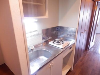 リーガル京都河原町Ⅲのキッチン|ガス１口キッチン