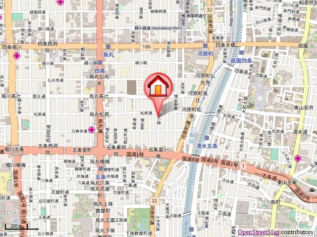 リーガル京都河原町Ⅲの地図