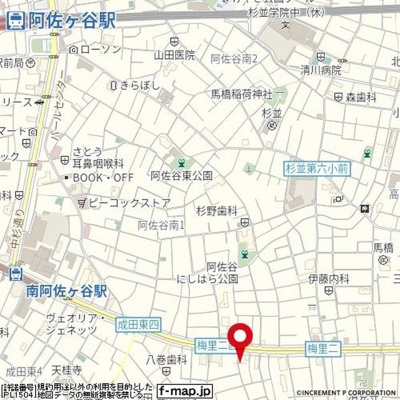 【地図】 | エルミタージュ南阿佐ヶ谷弐番館