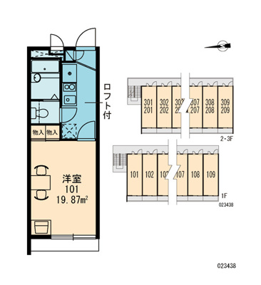 【区画図】 | レオパレス東雲