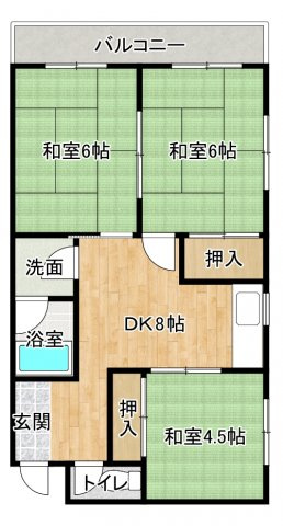 【間取り】 | 日高マンションⅡ