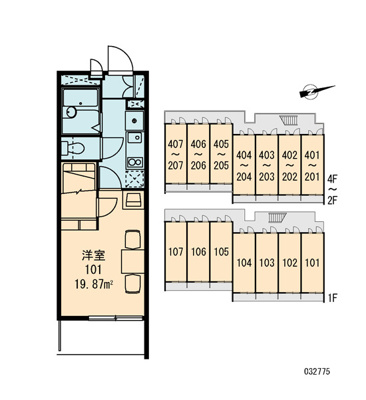 【区画図】 | レオパレス東淡路