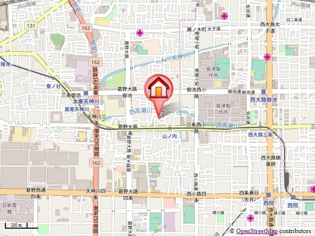 ハイツ山ノ内の地図