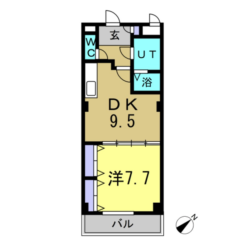 メルベーユ・HAJIⅢの間取り