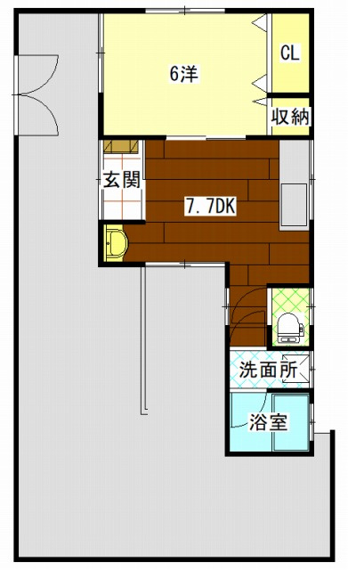 桜井町グランドハウスの間取り