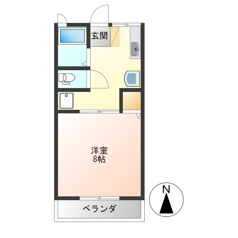 シティハイム幸の間取り