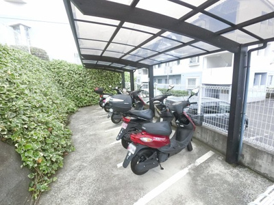 【その他共用部分】 | パークピア金沢八景SOUTH SIDE | バイク置き場。