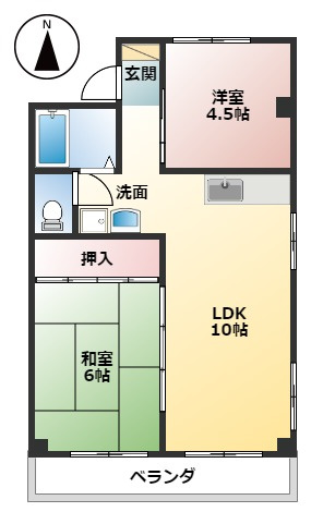 メゾンワタナベの間取り