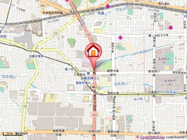 Paese御池（パエーゼ御池）の地図