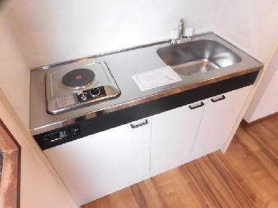 コスモプラザコマツのキッチン|１口電気コンロ