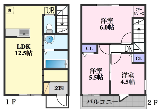 【間取り】 | メゾネットS・R