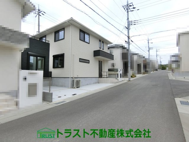 神戸市垂水区舞多聞西6丁目1号地　新築戸建の前面道路含む現地写真