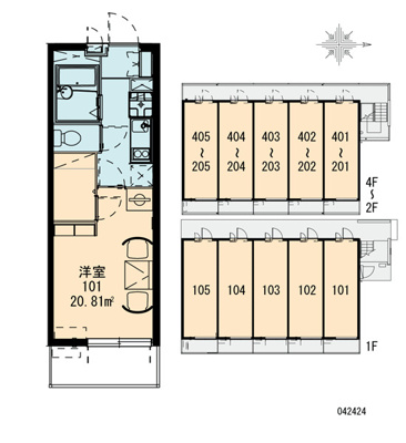 【区画図】 | レオパレスフォンターナ内本町