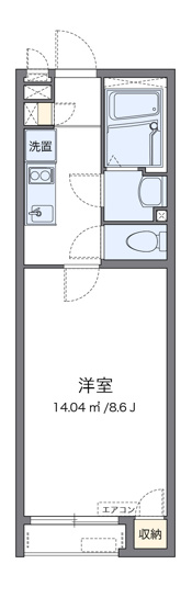【間取り】 | クレイノボヌール　テルマエ