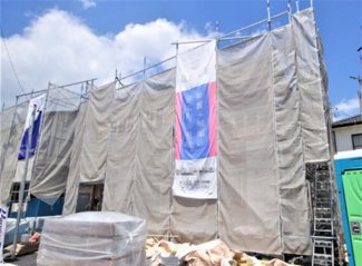 【外観】 | ３号棟　現地（2020年4月）撮影
敷地面積146.64㎡（45.26坪）。
駐車2台可能。