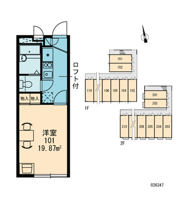 【区画図】 | レオパレスラ　ピエス