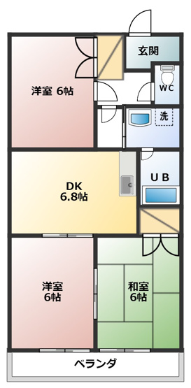 【間取り】 | クレールナガタ
