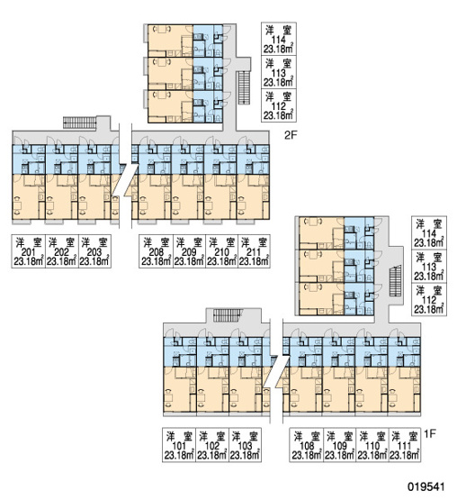 【区画図】 | レオパレスフォレストⅡ