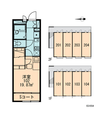 【区画図】 | レオパレスアーバンカミノ