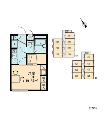 【区画図】 | レオパレス山坂