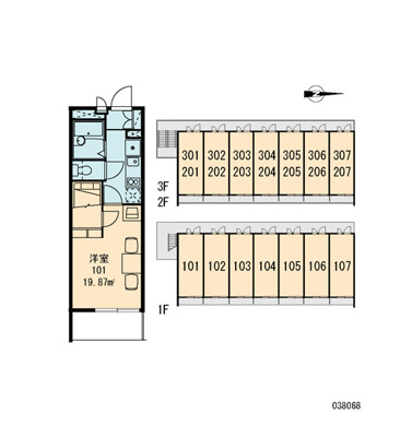 【区画図】 | レオパレス南住吉