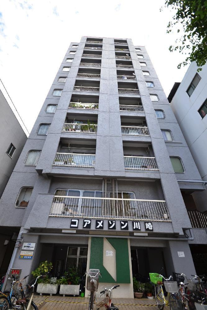 コアメゾン川崎　（川崎区渡田1丁目）の外観|外観です　コアメゾン川崎　南東向き　眺望・陽当り良好　JR東海道線「川崎」駅徒歩17分　1LDK+W　リノベーション物件　昭和49年5月築　