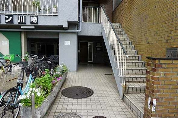 コアメゾン川崎　（川崎区渡田1丁目）のエントランス|毎日通るエントランスはこのようになっています