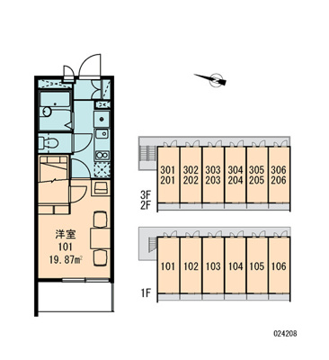 【区画図】 | レオパレスコンフォール１８