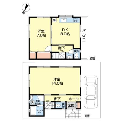 中央６１２戸建の間取り