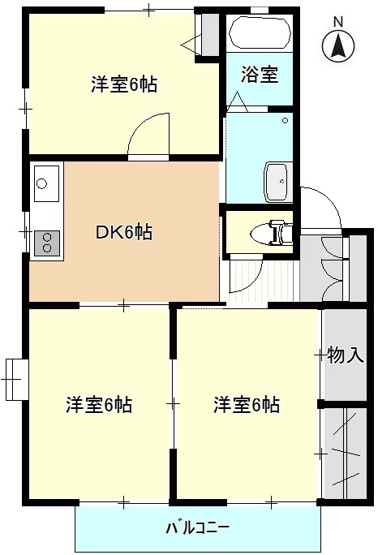 【間取り】 | ラプリマヴェーラB