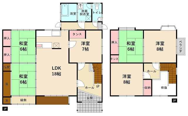 土佐市 家俊の間取り