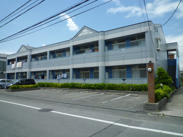 倉敷市茶屋町のアパートの外観