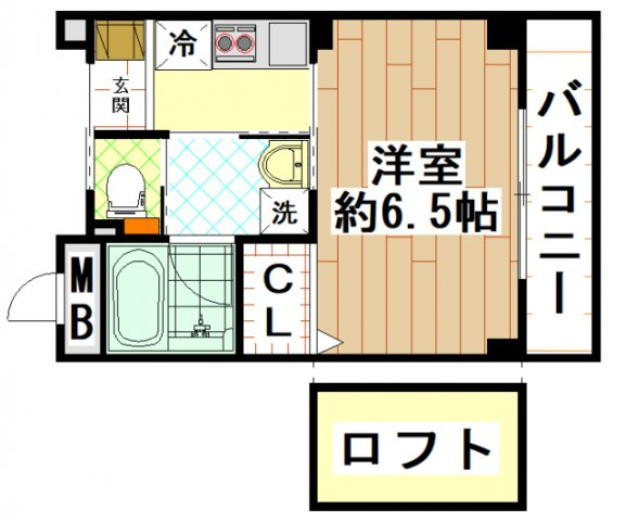 宝持レカンⅡ ( 近畿大学 一人暮らし )の間取り