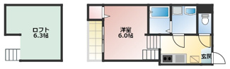 【間取り】 | BLUE GARDEN | 略図の為、現状優先