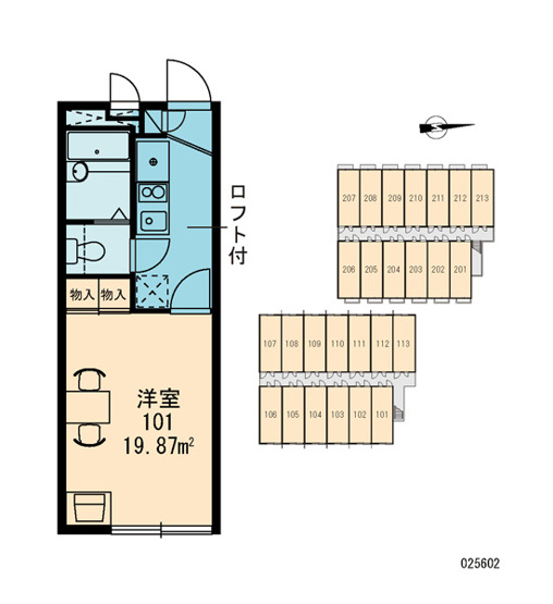 【区画図】 | レオパレスメゾン　クレール