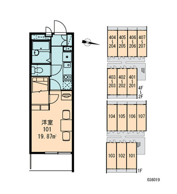 【区画図】 | レオパレスハルカ