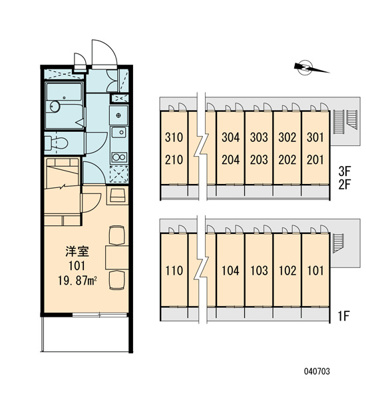 【区画図】 | レオパレスサンク大日