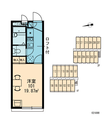 【区画図】 | レオパレス阿倍野デュオ
